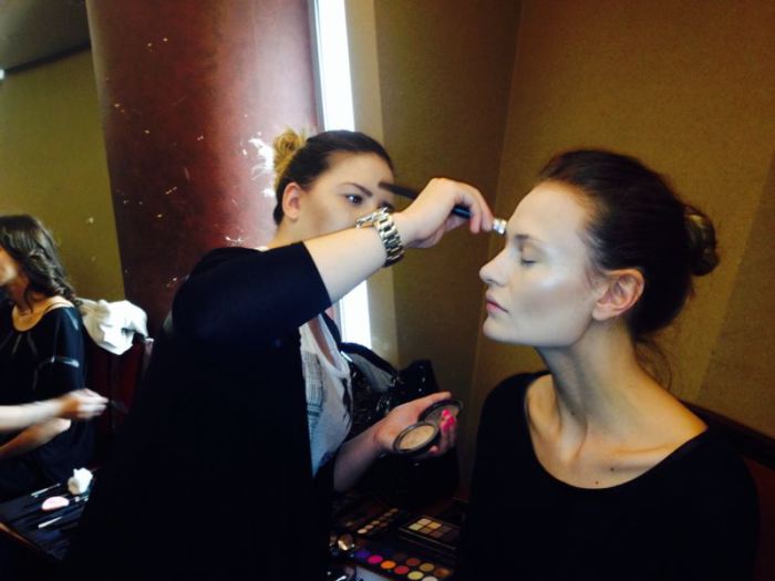 backstage show de moda