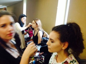 backstage show de moda